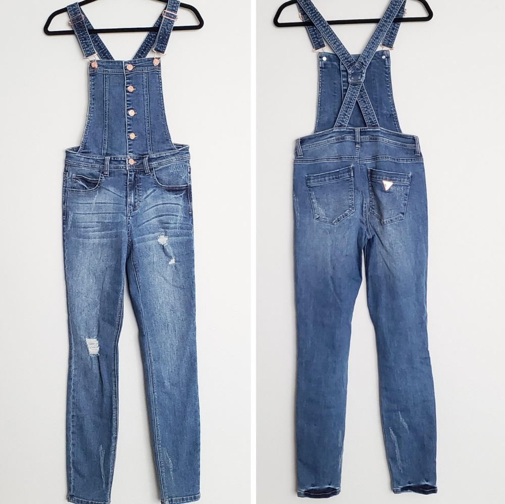 Guess Distressed Denim Pants Jumpsuits Romper